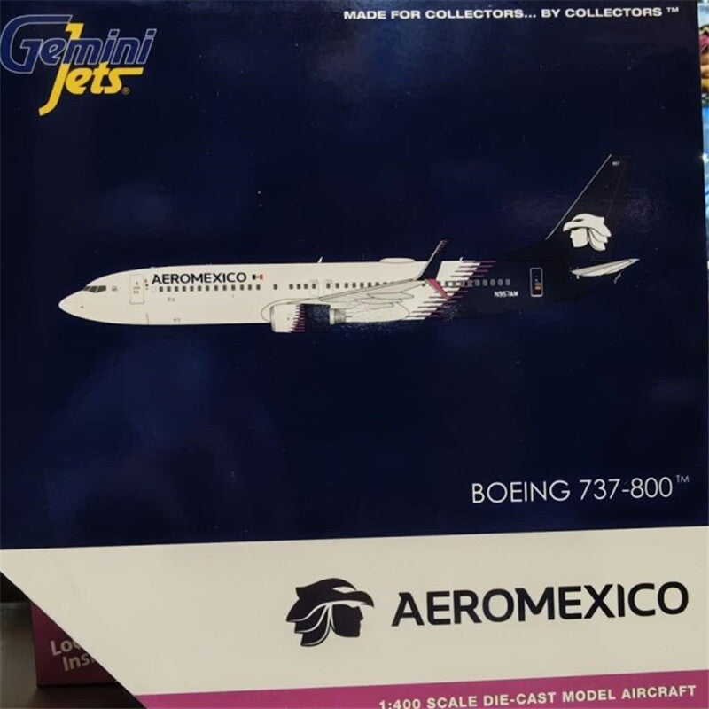 1:400 Geminijets Aeroméxico Boeing 737-800W Passenger Airplane Diecast Model