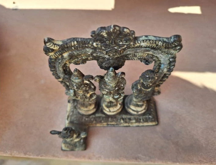 Antique Vintage Old Lord Ram Darbar Collectible statue Brass Idol Figurine