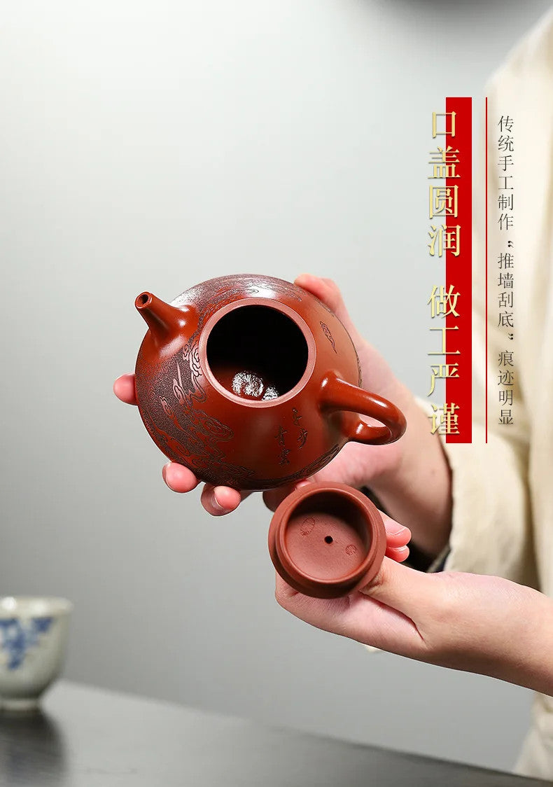 Chinese yixing purple clay teapot Da Hong Pao zisha Pot Handmade Kung Fu Teapot