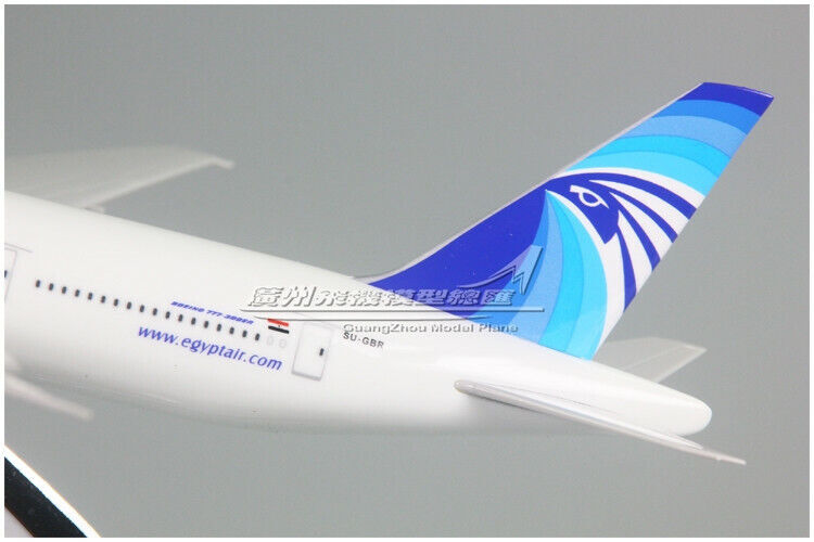31CM EGYPT AIR BOEING 777 SU-GBR Passenger Airplane Resin Aircraft Plane Model