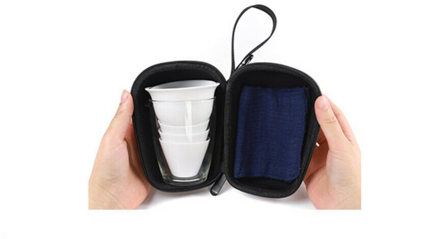 5-piece ceramic teapot Taiwan Province tea cup Pu 'er tea pot portable tray set-