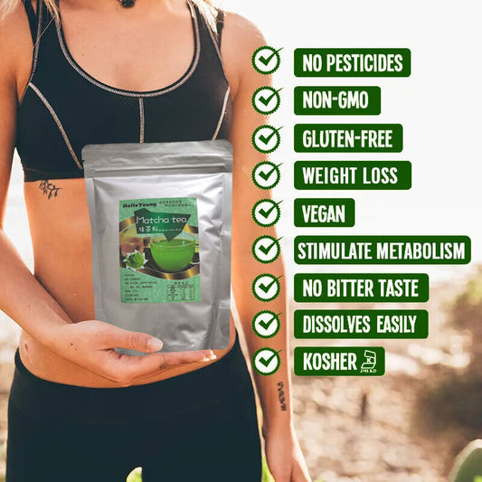 Matcha Green Tea Powder Matcha Tea Powder Latte Zero Sugar Vegan & 0 Calories