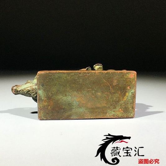 Vintage Chinese tea pet Bronze/Brass statue figure favorite on cow figure