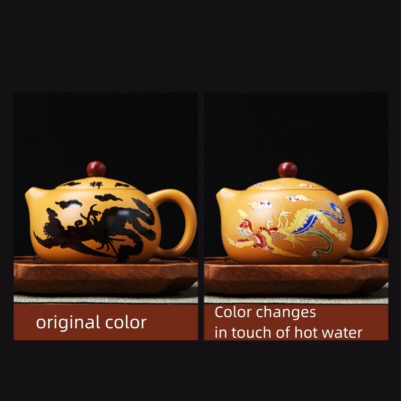 Chinese Tea Pot Color Changes Creative Xishi Pot Real Yixing Zisha Duan Clay New