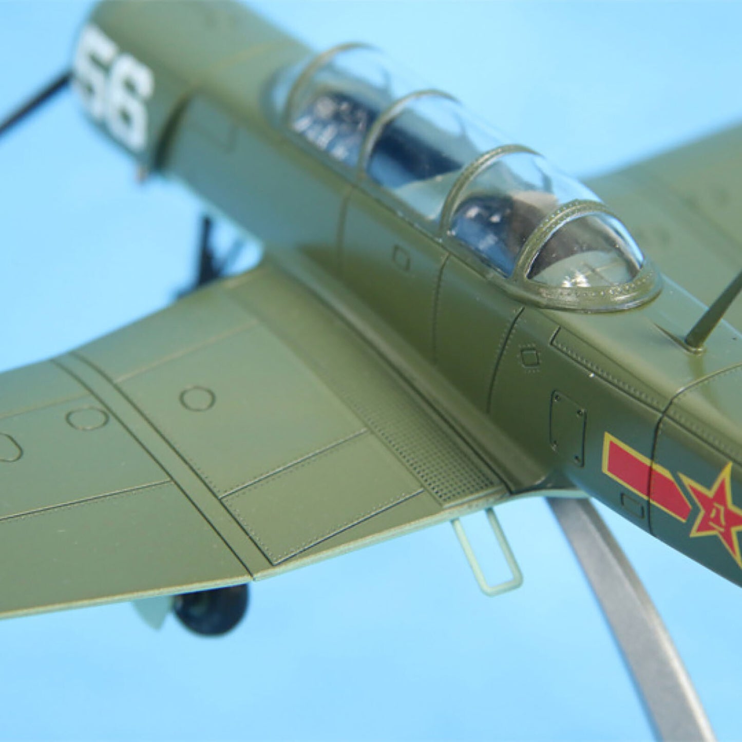 1:48 Plastic Nanchang CJ6/PT-6 Training Aircraft Plane Model With Stand Gifts