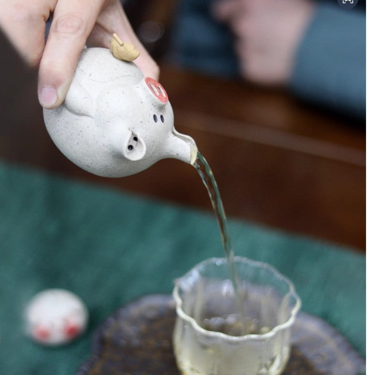 100cc chinese Yixing Handmade Zisha teapot white Clay FuZhu Gongfu Tea Pot