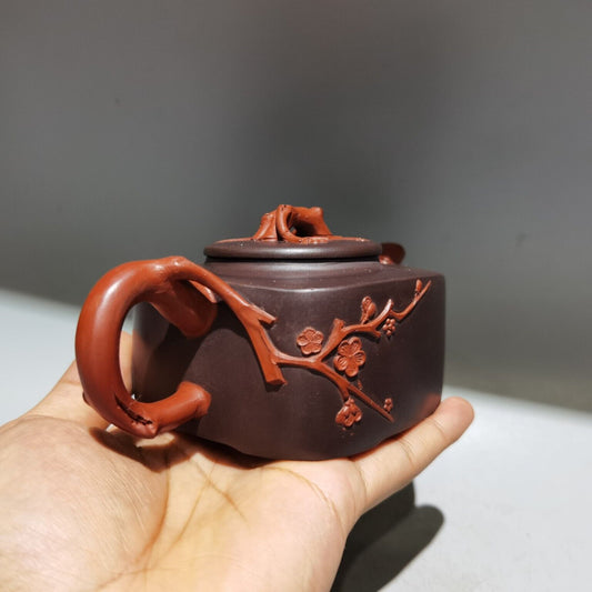 collect vintage chinese yixing purple clay teapot zisha ceramics exquisite art