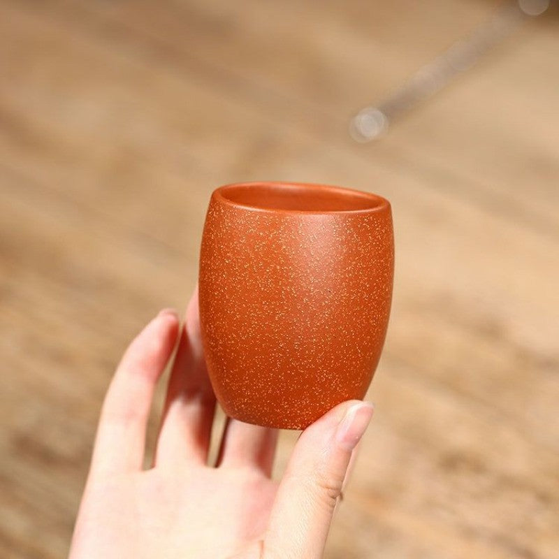 145ml Chinese Retro Yixing Purple Clay Handcarved Master Cup Kung Fu Teaware