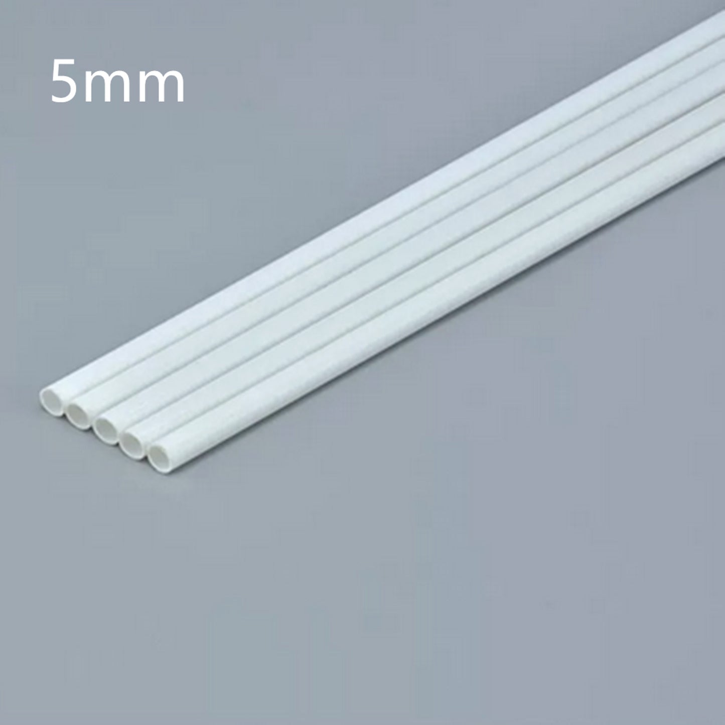 5Pcs 5mm Plastic Tube Styrene Round Strip Model Sand Table Architecture Tool