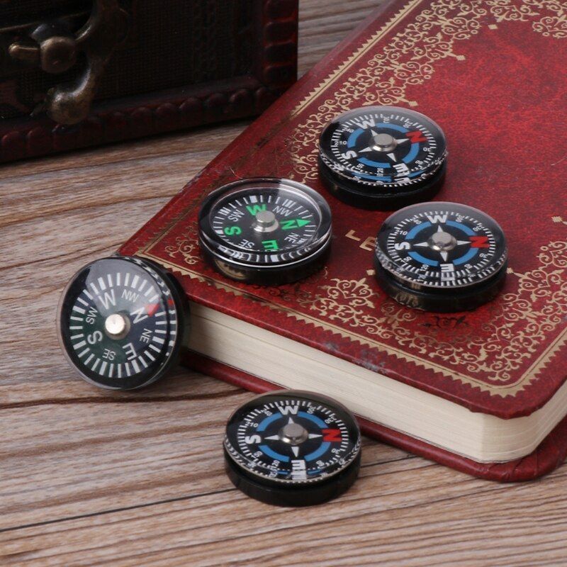 5pcs 18mm Compasses Camping Mini Travel Hiking Outdoor Camping Plastic One Size