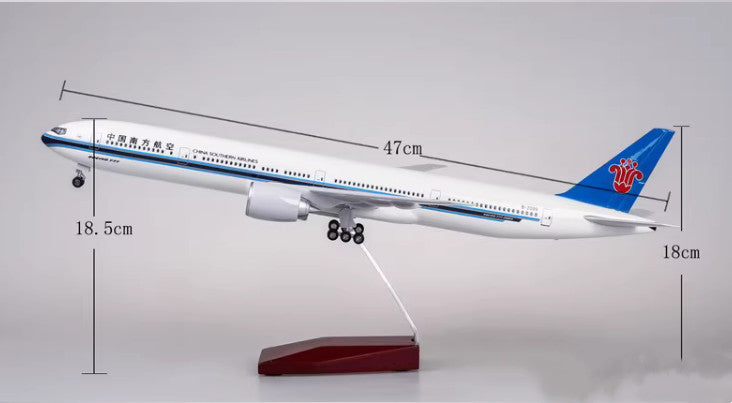 47CM 1:157 CHINA SOUTHERN BOEING 777-300ER Airplane Landing Gears Resin Model