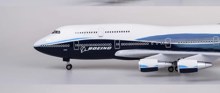 1:150 47CM BOEING 747-400 Passenger Airplane Landing Gear Resin Aircraft Model
