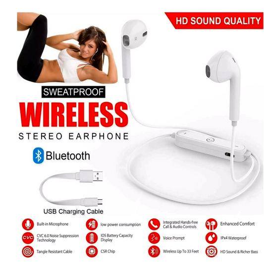 Waterproof Bluetooth 5.0 Earbuds Stereo Sport Wireless Headphones in Ear Headset