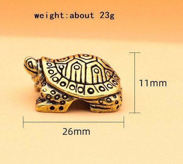 Tortoise Brass Animal Statue Small Sculpture Tabletop Figurine Home Decor Gifts