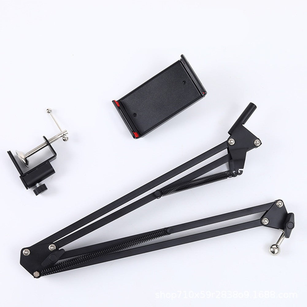 4.72-7" Lazy Bed Phone Holder Folding Long Arm Tablet Stand 360 Rotate Mount