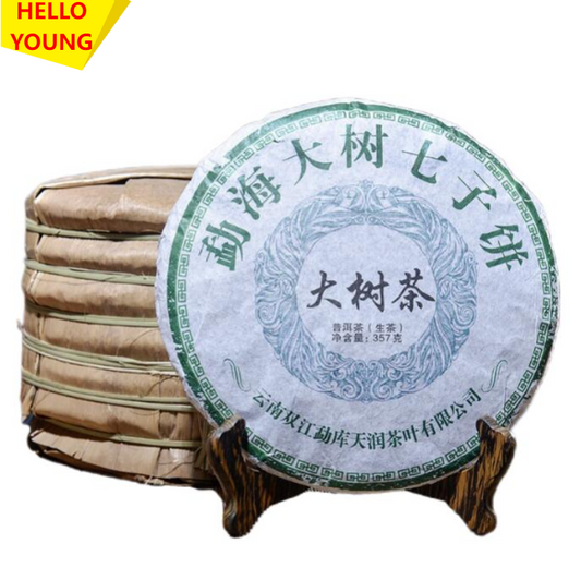 357g Big Tree Tea Pu'er Tea Cake Health Green Tea dashucha