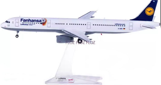 for Herpa Lufthansa for Airbus A321 D-AIDG Fanhansa 1:200 plane Pre-built Model