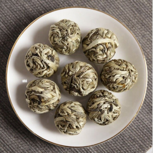 Da Bai Hao Spherical White Hao Yin Zhen Handmade Silver Needle Pearl White Tea-