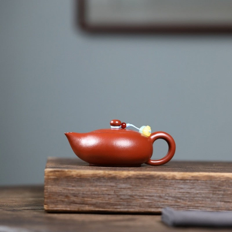 3.4oz True Yixing Zisha Zhu Clay Tea Pot With Certificate Paper Original Ore Pot