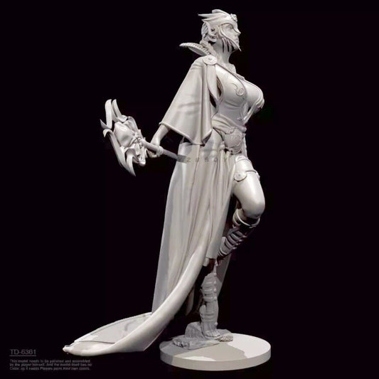 1/24 resin figure model Fantasy Goddess Warrior 3D printing unassembled