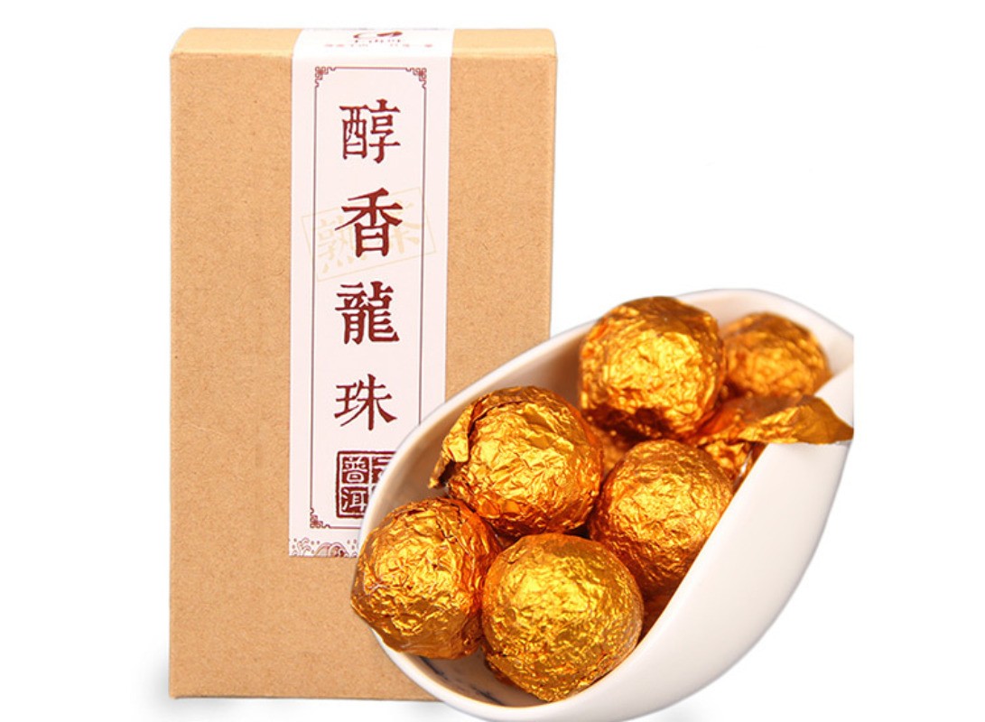 170g Yunnan Pu'er Tea Mellow Aroma Xiaolongzhu Ripe Tea Handmade Pu Erh Tea