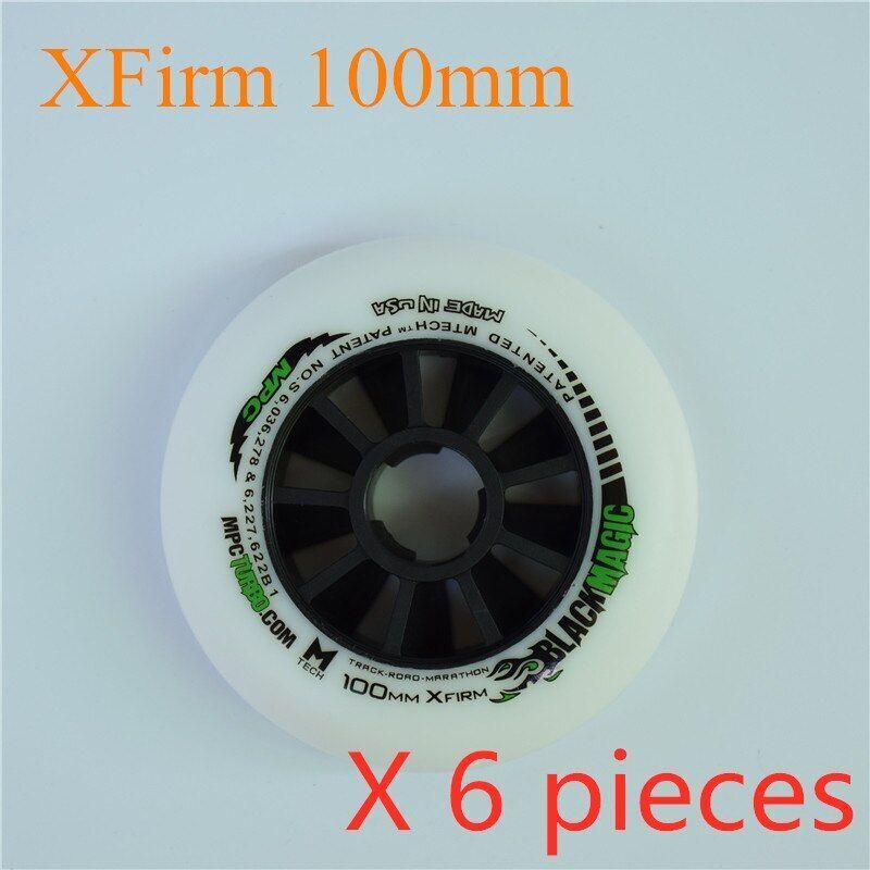 110/100/90mm Inline Speed Skates Wheel Indoor Track Outdoor Racing Black Magic