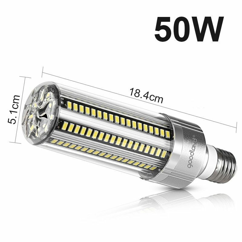 Super Bright LED E27 Corn Bulb 25W-200W Lamp 110V 220V Smart IC E39 E4 Big Power