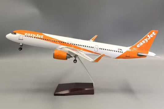 47CM 1:95 easyJet AIRBUS A321NEO Passenger Airplane Landing Gear Resin Model