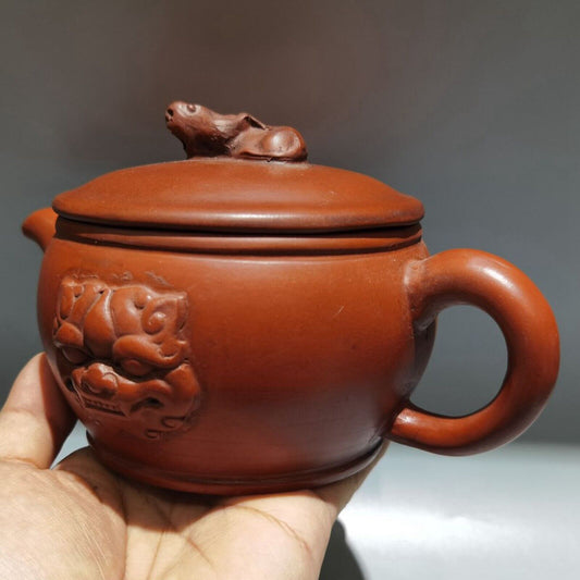 chinese yixing purple clay teapot tea set pot zisha ceramic cute decor figurine