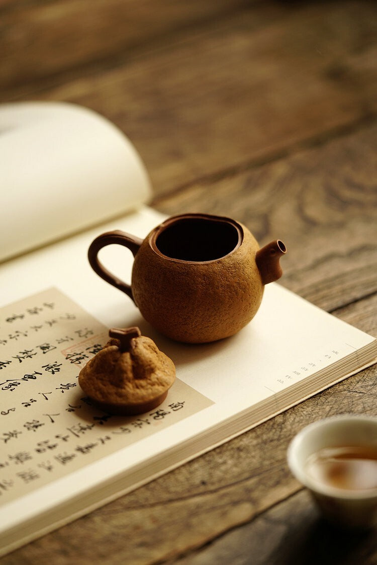 140cc chinese Yixing Handmade Zisha teapot Duan clay tangerine Hu Gongfu tea pot