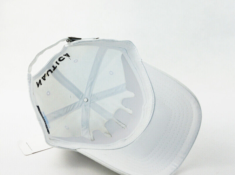 Nautica Hat White Adjustable Golf Ball Baseball Cap 100% Cotton Men's Unisex