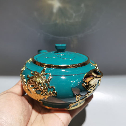 Vintage Chinese Yixing Purple Clay Teapot Zisha Ceremony Dragon Teaware Collect