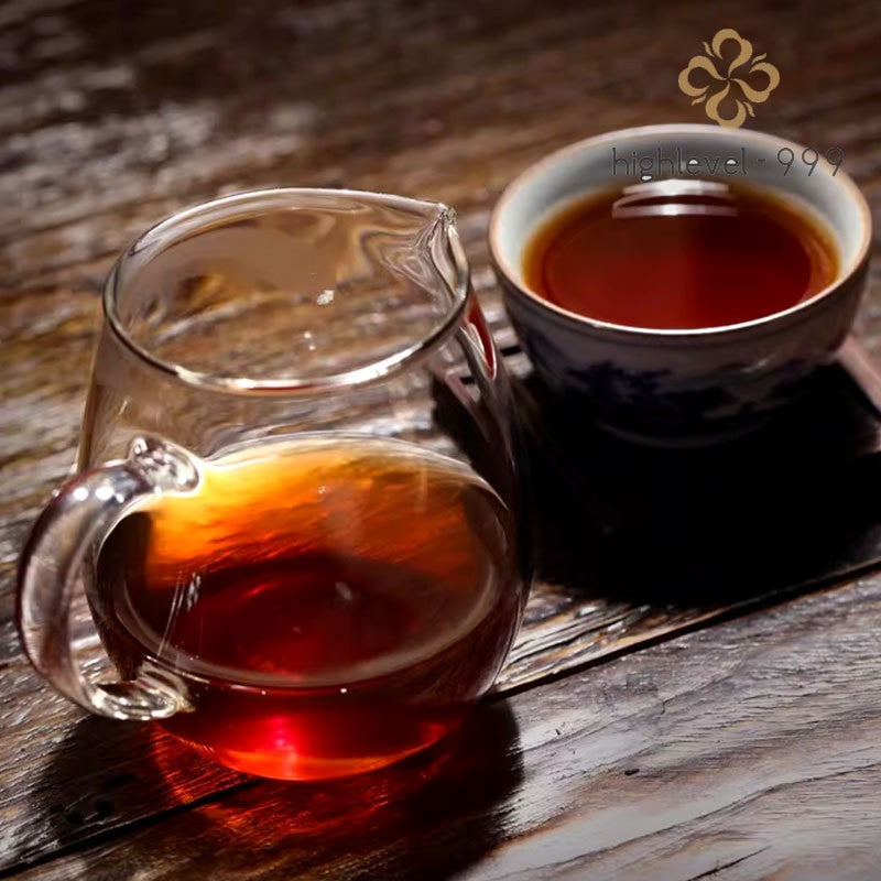 250g Ripe Pu'er Tea Brick Yiwu Ancient Tree Yunnan Premium Aged Compressed Tea