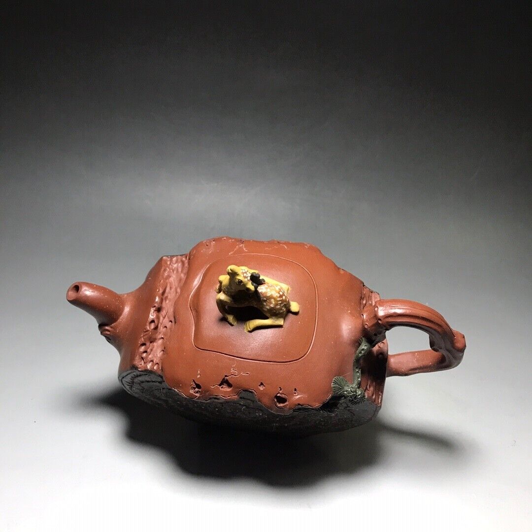 Chinese Yixing Zisha Clay Handmade Exquisite Teapot (福禄寿 底款:汪寅仙)