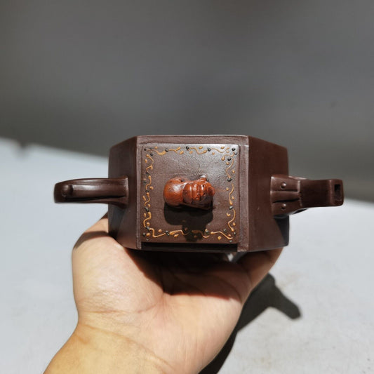 vintage chinese yixing purple clay teapot zisha ceremony teaware collection rare