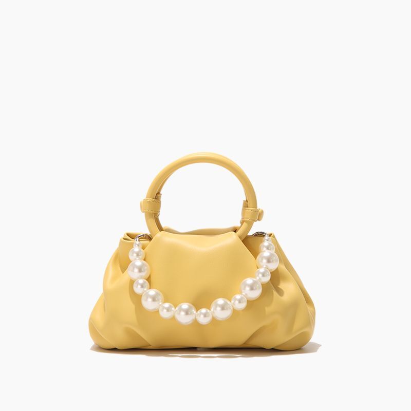 Ring Handbags Pearl And Marble Decoration Shoulder Bag Delicate Crossbody Purse