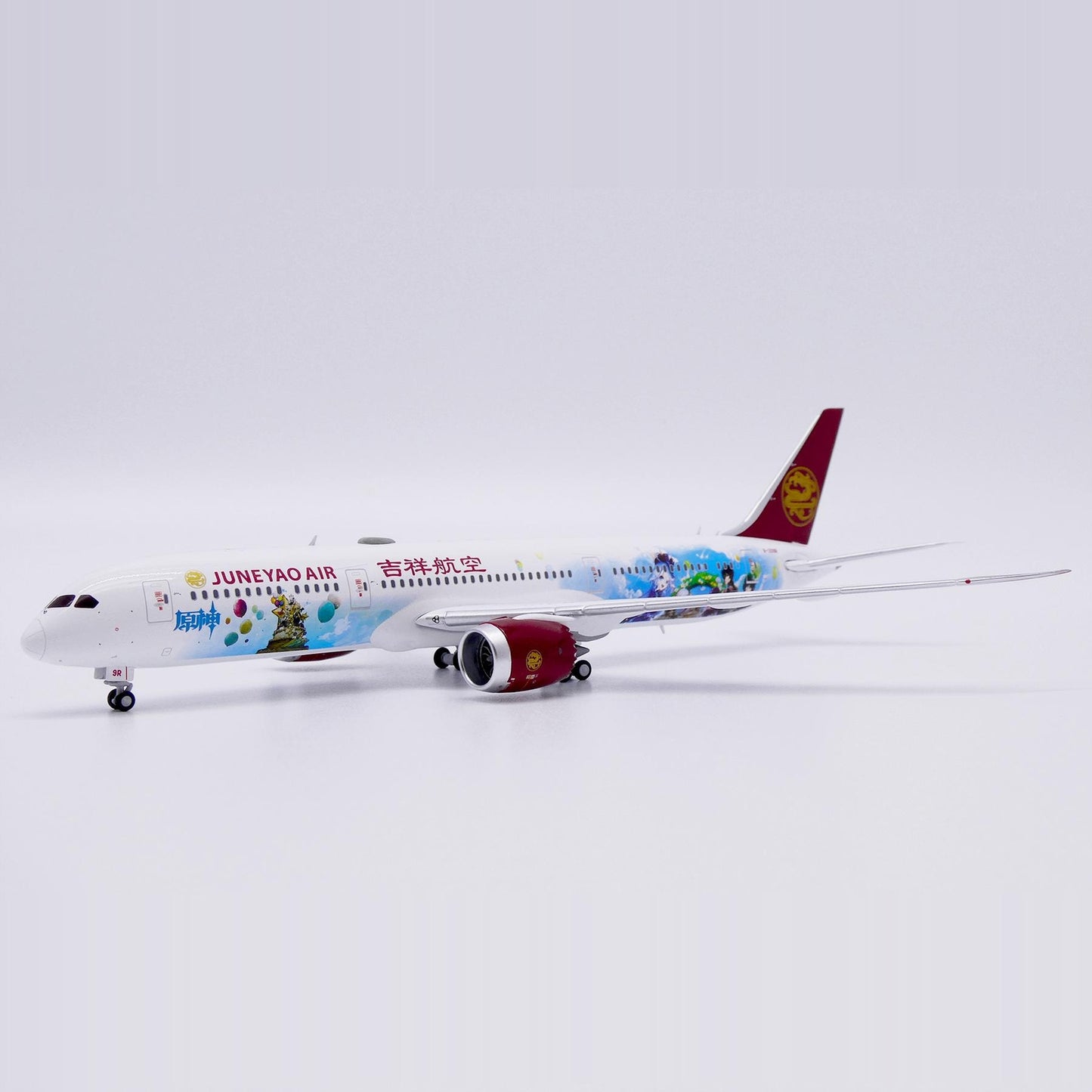 1:400 JC Wings Juneyao Airlines Plane B787-9 Diecast Aircraft Model