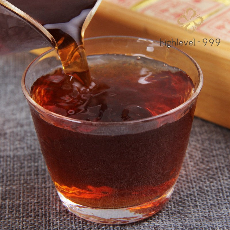 500g Ripe Pu'er Yunnan Gongting Jujube Aroma Mini Square Compressed Tea Brick