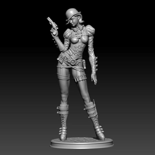 1/24 resin figures model Fantasy Punk Girl Gunner Unassembled Unpainted