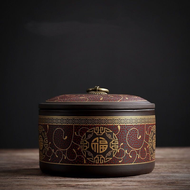 Small Tea Canister Sealed Lid For Loose Tea Yixing Zisha Jar Moisture-proof New