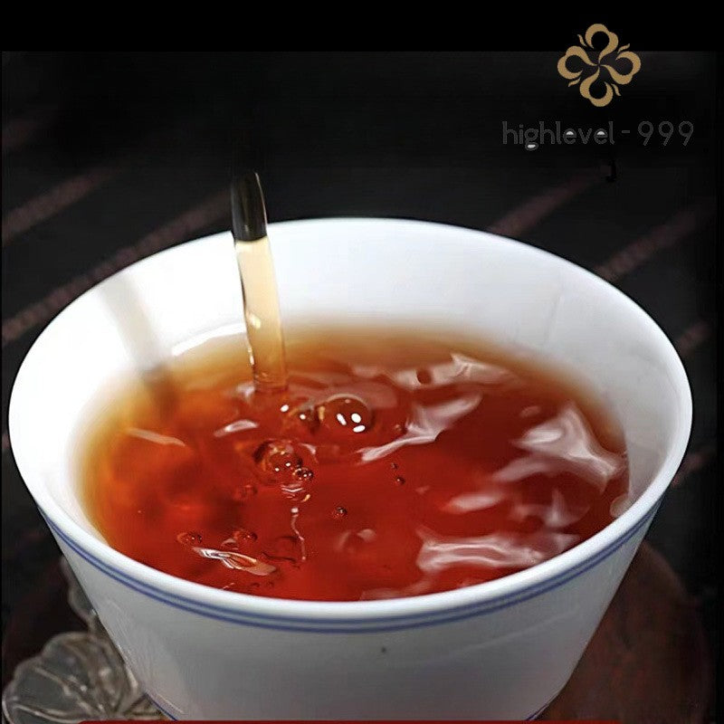 357g Ripe Pu'er Tea Cake Yunnan Laobanzhang Court Ancient Tree 2017 Leaf Tea