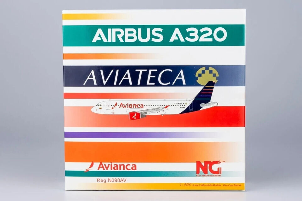 1:400 NG Model Avianca AIRBUS A320 Passenger Airplane Diecast Aircraft Model