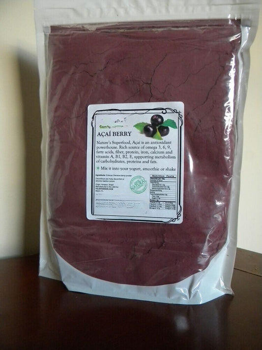 ACAI Assai freeze dried powder 4oz 8oz 16oz 1lb 32oz 2lb 4lb 10lb 55lb - PAJE