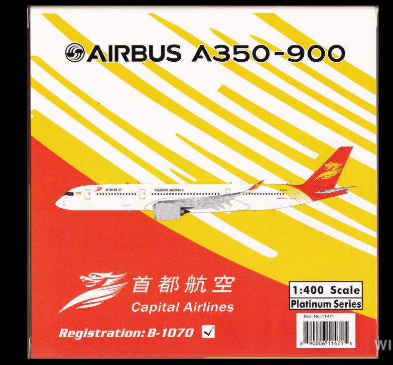 1:400 Phoenix Capital Airlines AIRBUS A350-900 Passenger Airplane Diecast Model