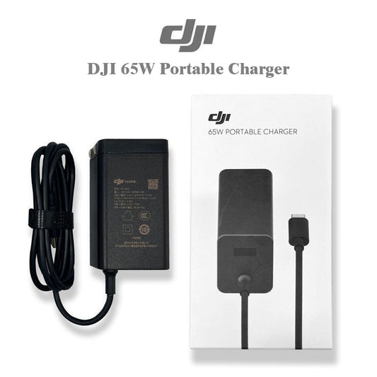 DJI 65W Portable Charger with Cable for Mavic 3,Air 3,Avata(PD-65CN) US/CN/JP/TW