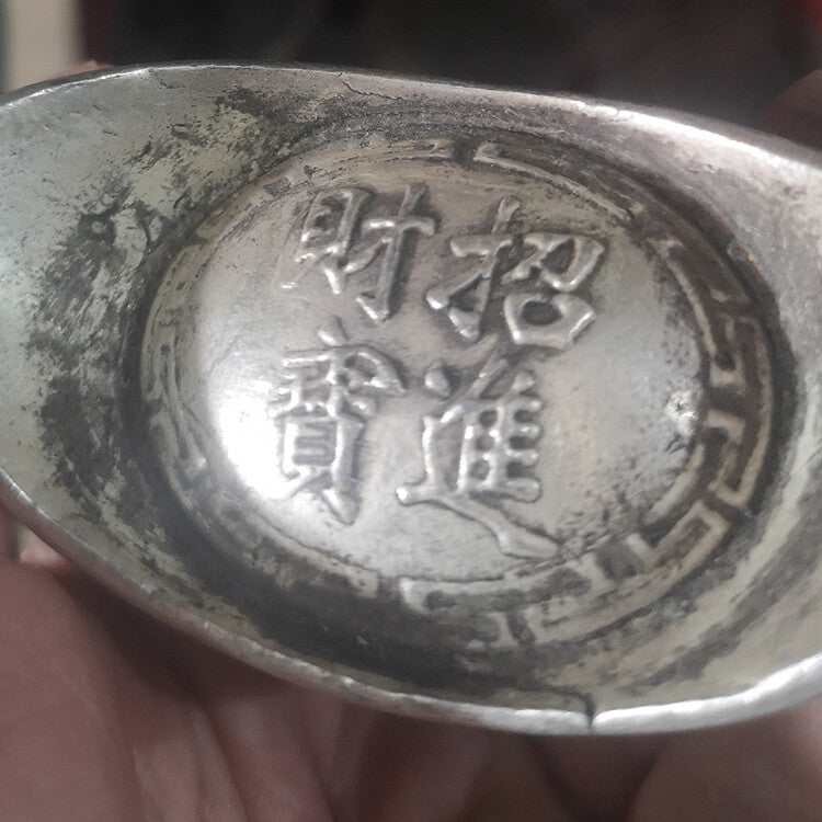 Old Zhaocaijinbao Silver Yuanbao Collection