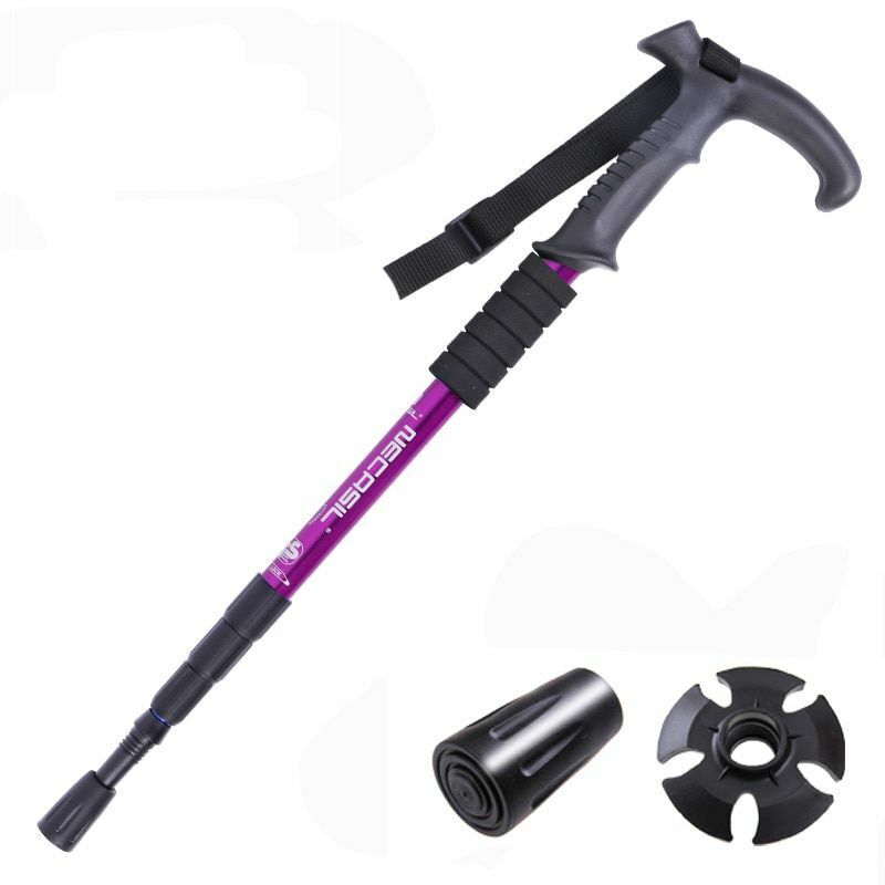 Walking Sticks Climbing Alpenstock 50-110 cm Antiskid Wear Resistance Aluminum