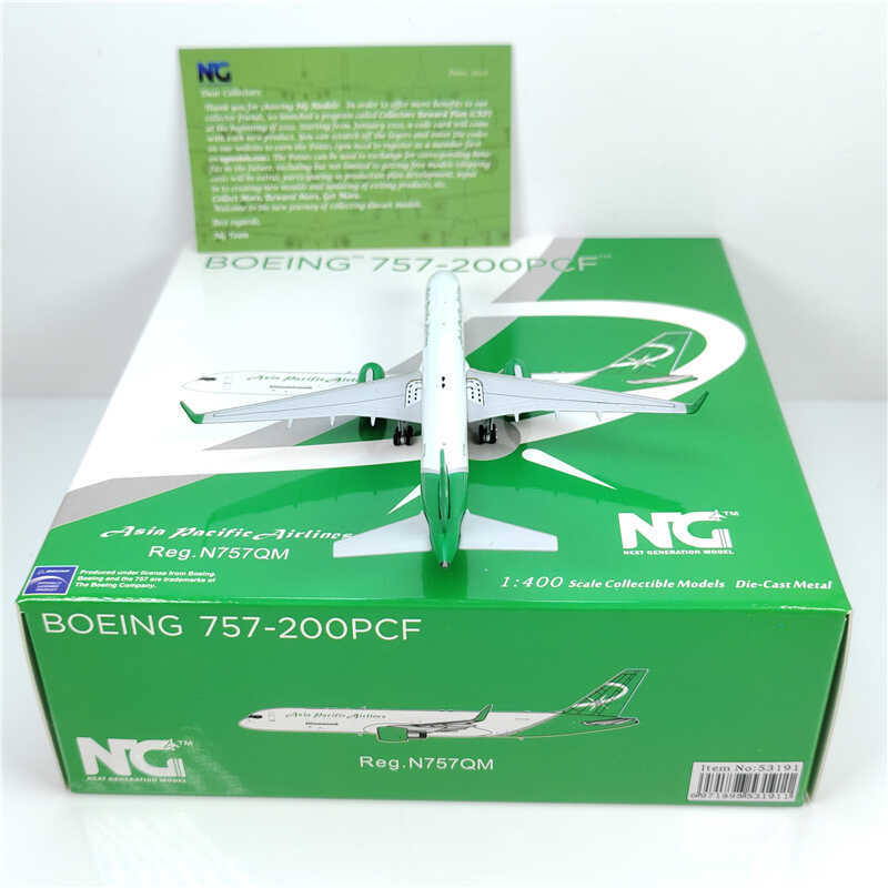 1:400 NG Models Asia Pacific air cargo B757-200 Passenger Diecast Aircraft Model