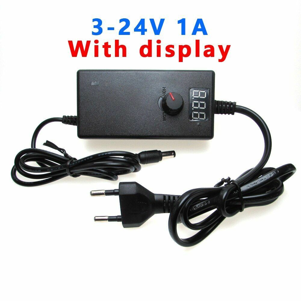Adjustable Power Adapter AC To DC Power Supply 3V 5V 6V 9V 12V 15V 18V 24V 1A 2A
