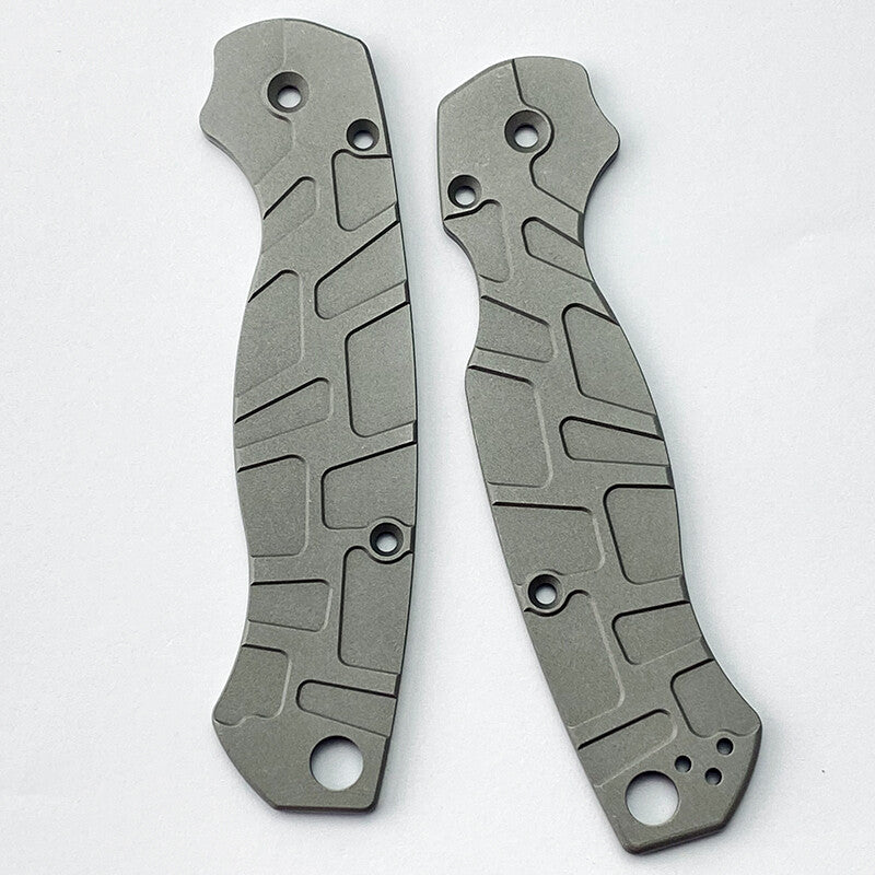 1 Pair Aluminum Alloy Knife Handle Scales for Spyderco C81 Para 2